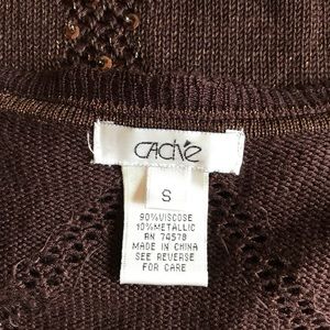 Cache Sweaters - Cache Espresso Brown Cropped Shrug Cardigan Cache Sweaters - Cache Espresso Brown Cropped Shrug Cardigan